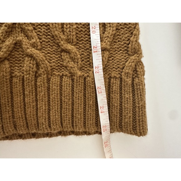 L.L.Bean Cardigan Sweater Women Small Cableknit‎ Cozy Fisherman Outdoor Preppy - Picture 6 of 8